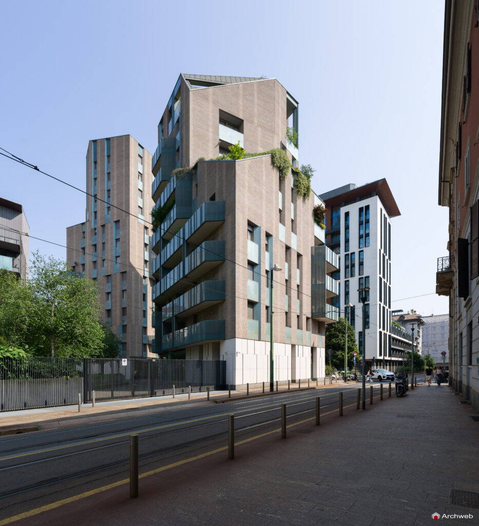 Complesso residenziale Novetredici a Milano nel quartiere Porta Nuova. Fotografie © Archweb.com