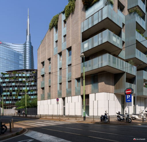 Complesso residenziale Novetredici a Milano nel quartiere Porta Nuova. Fotografie © Archweb.com