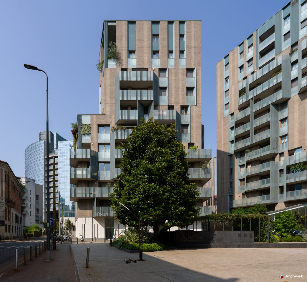 Complesso residenziale Novetredici a Milano nel quartiere Porta Nuova. Fotografie © Archweb.com