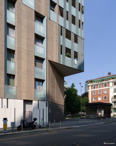 Complesso residenziale Novetredici a Milano nel quartiere Porta Nuova. Fotografie © Archweb.com