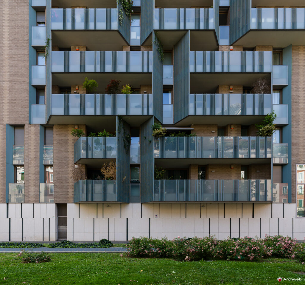 Complesso residenziale Novetredici a Milano nel quartiere Porta Nuova. Fotografie © Archweb.com