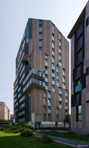 Complesso residenziale Novetredici a Milano nel quartiere Porta Nuova. Fotografie © Archweb.com