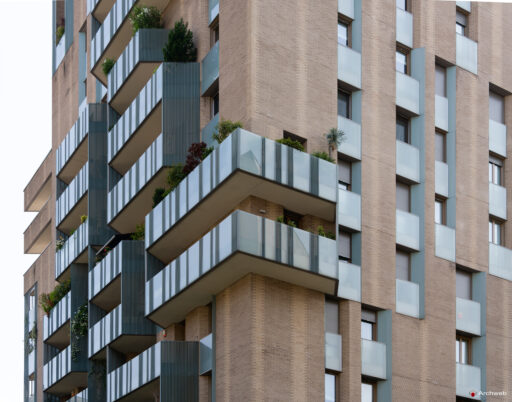 Complesso residenziale Novetredici a Milano nel quartiere Porta Nuova. Fotografie © Archweb.com