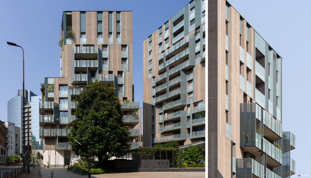 Complesso residenziale Novetredici a Milano nel quartiere Porta Nuova