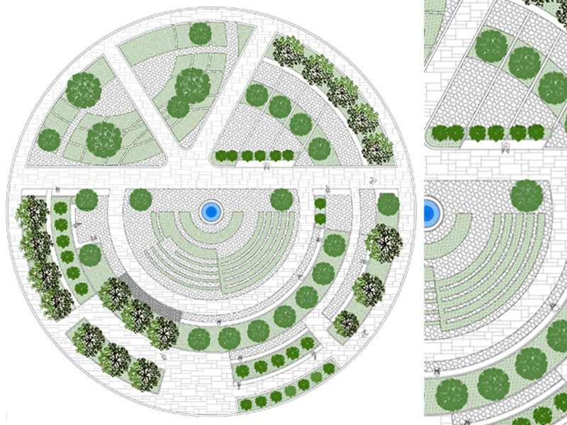 Circular garden 01 dwg Archweb