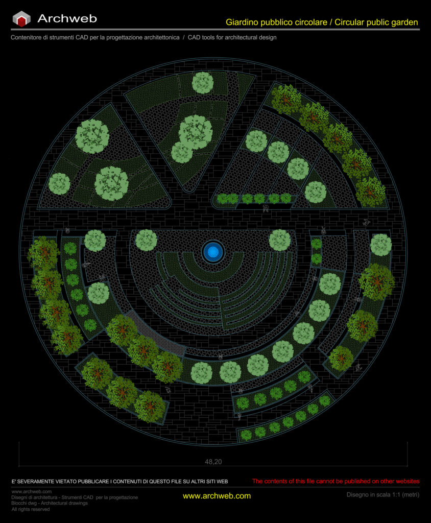 Giardino circolare 01 dwg Archweb