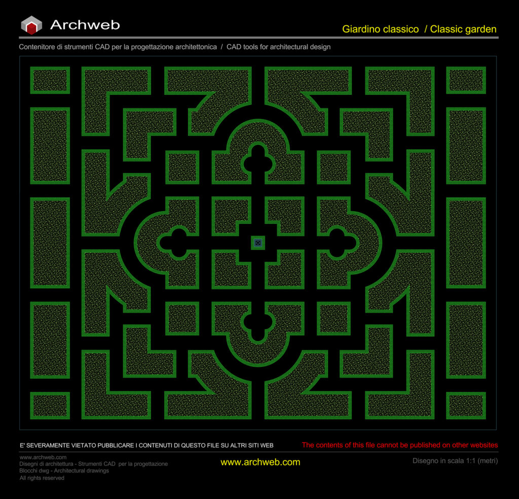 Giardino classico 01 dwg Archweb