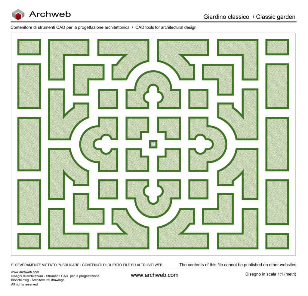 Giardino classico 01 dwg Archweb