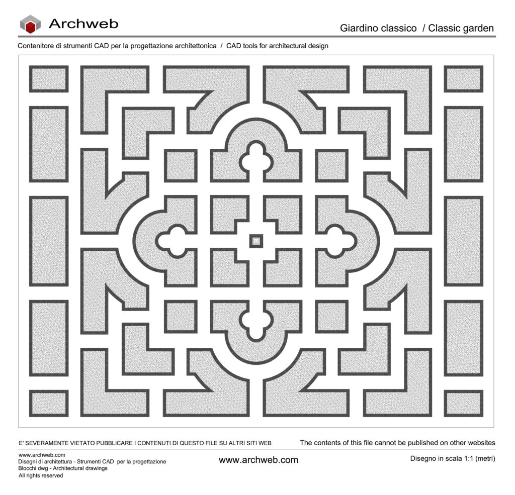 Giardino classico 01 dwg Archweb