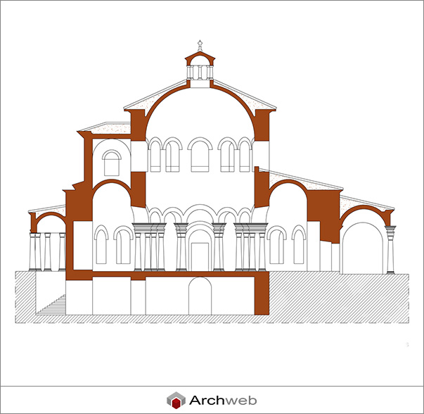 Sezione in DWG del Mausoleo di Santa Costanza