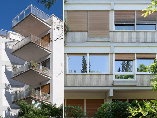 Palazzina in Piazza delle Muse, progettata da Ugo Luccichenti. Fotografie © Archweb.com
