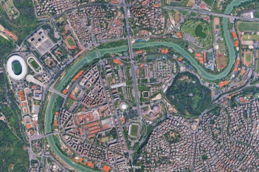 Villaggio Olimpico di Roma. Fotografie © Google Maps