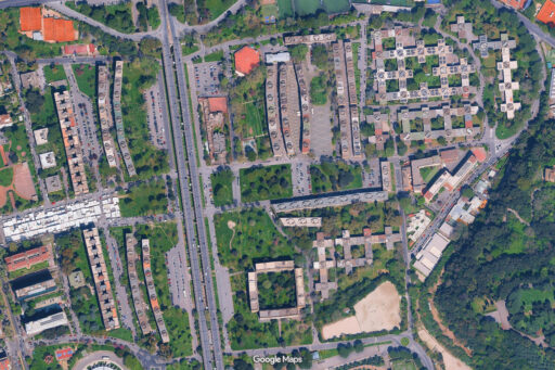 Villaggio Olimpico di Roma. Fotografie © Google Maps