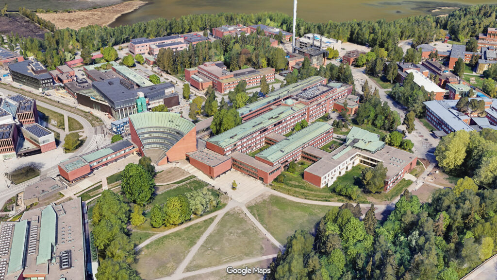 Aalto University a Helsinki in Finlandia. Fotografie © Google Maps
