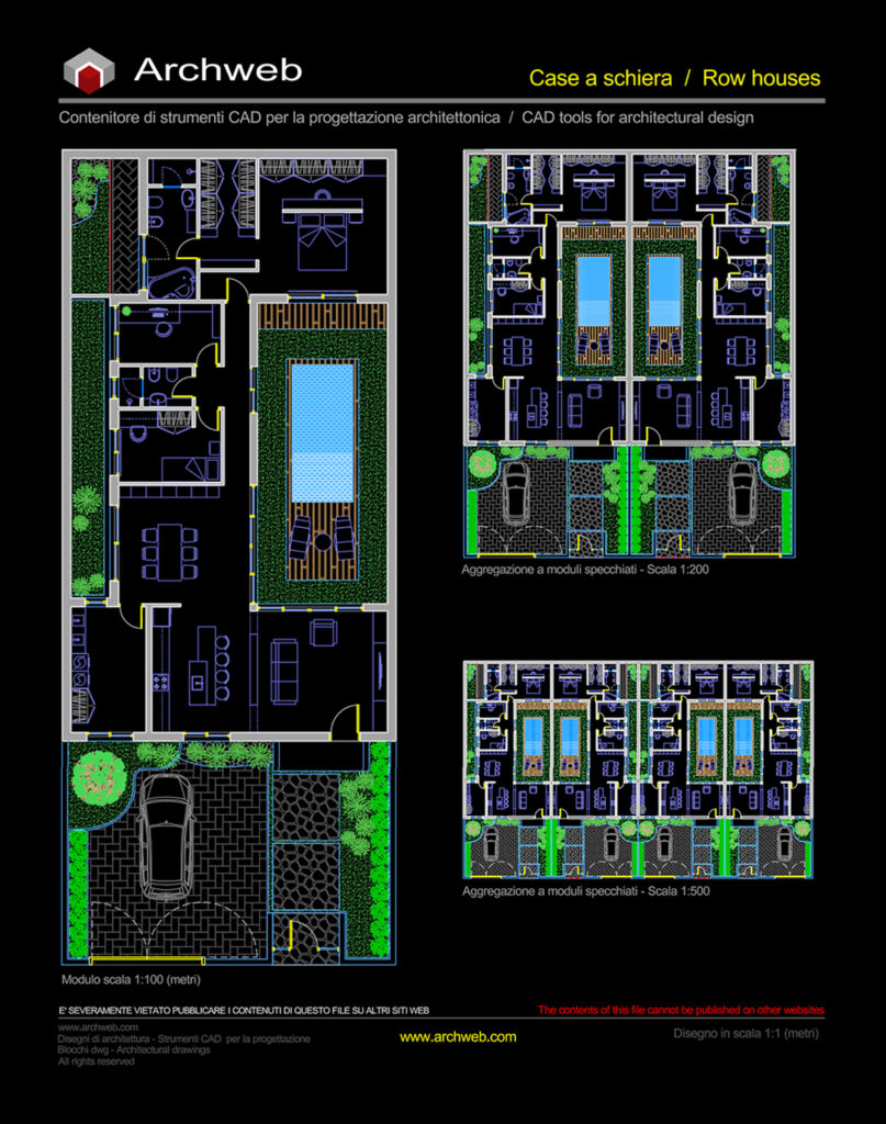 Case a schiera 66 dwg Archweb