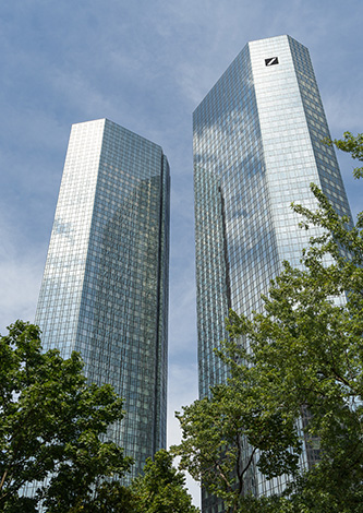 Le Deutsche Bank Twin Towers a francoforte