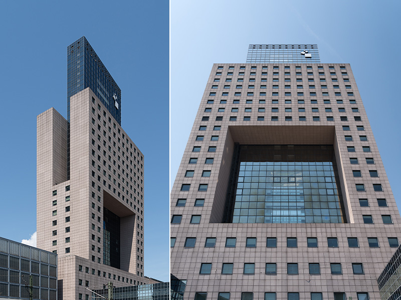 Il Masse Torhaus, grattacielo nel quartiere fieristico Francoforte, progettato da Oswald Mathias Ungers - Fotografie © Archweb.com