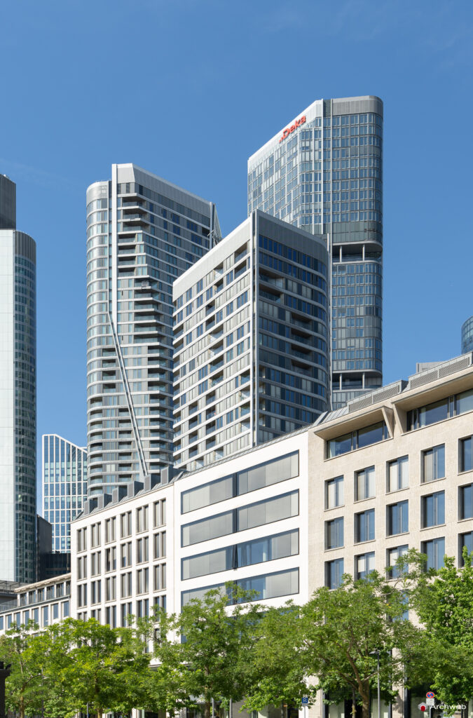Il complesso "Four Frankfurt" visto dalla Goetheplatz di Francoforte - Fotografie © Archweb.com
