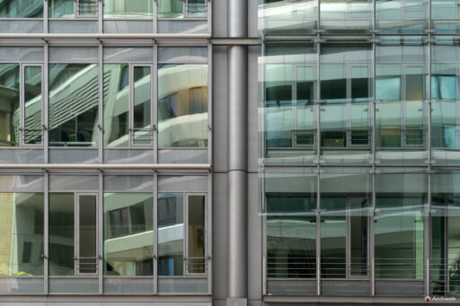 Dettaglio di uno dei grattacieli del complesso "Four Frankfurt" - Fotografie © Archweb.com