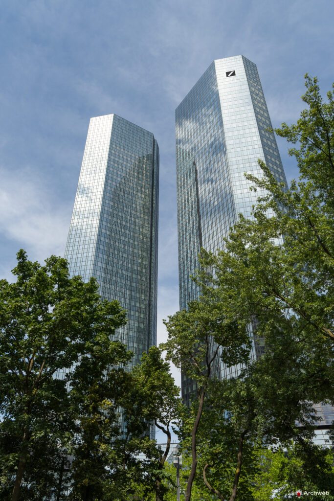 Le Deutsche Bank Twin Towers a Francoforte - Fotografie © Archweb.com