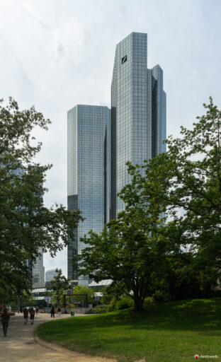 Le Deutsche Bank Twin Towers a Francoforte - Fotografie © Archweb.com