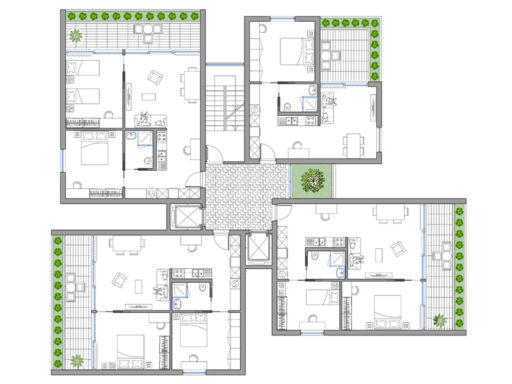 Torre residenziale 26 dwg Archweb.