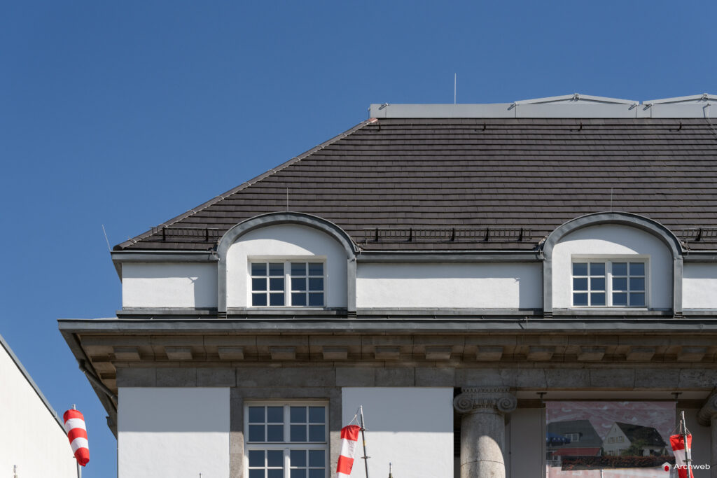 Deutsche Architekturmuseum (DAM). Museo Tedesco di Architettura a Francoforte sul Meno. Progetto Oswald Mathias Ungers.