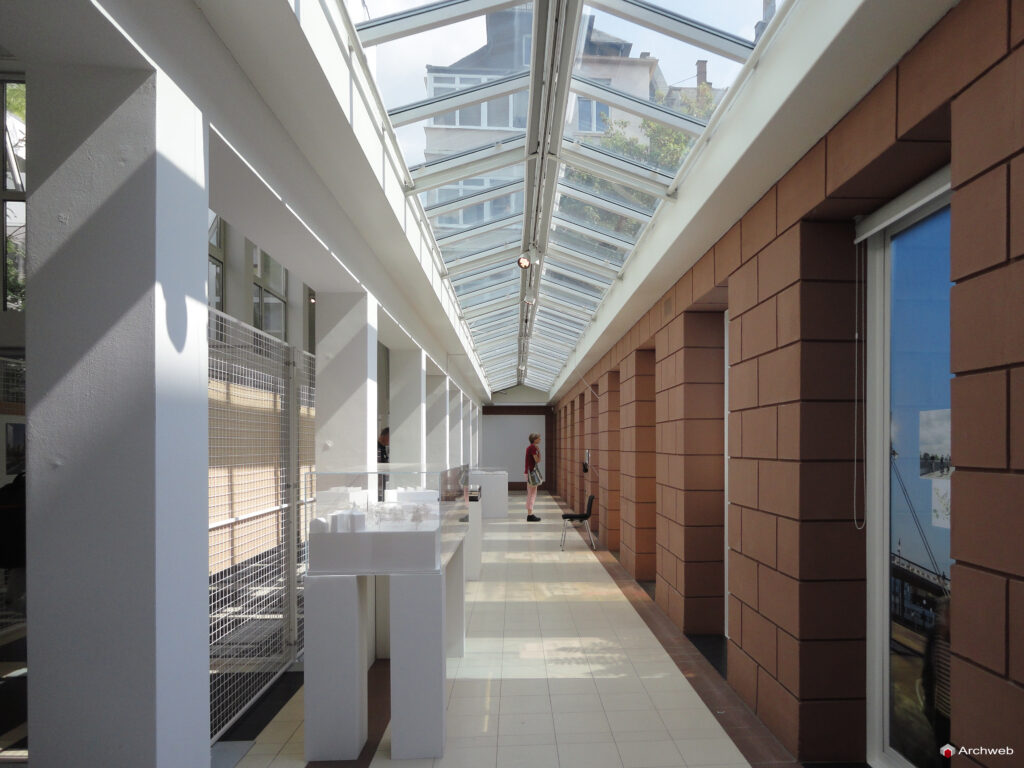Deutsche Architekturmuseum (DAM). Museo Tedesco di Architettura a Francoforte sul Meno. Progetto Oswald Mathias Ungers.