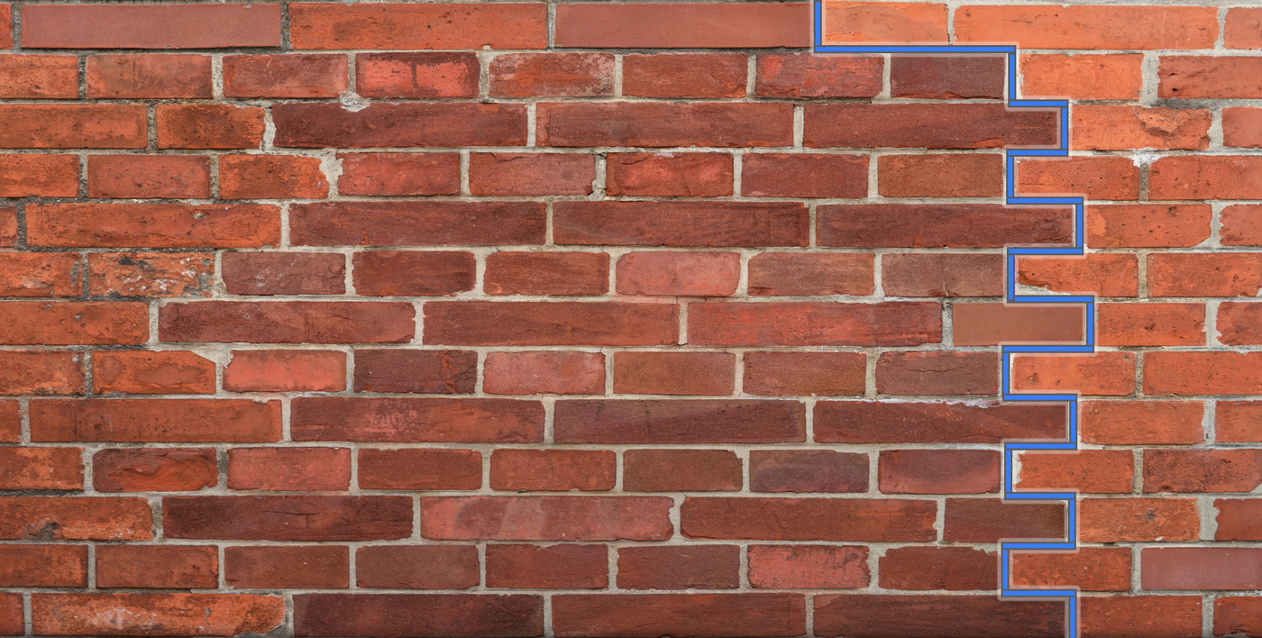 Ammorsatura muro mattoni