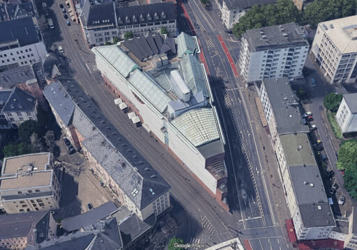 MMK – Museum für Moderne Kunst di Francoforte sul Meno, progettato da Hans Hollein