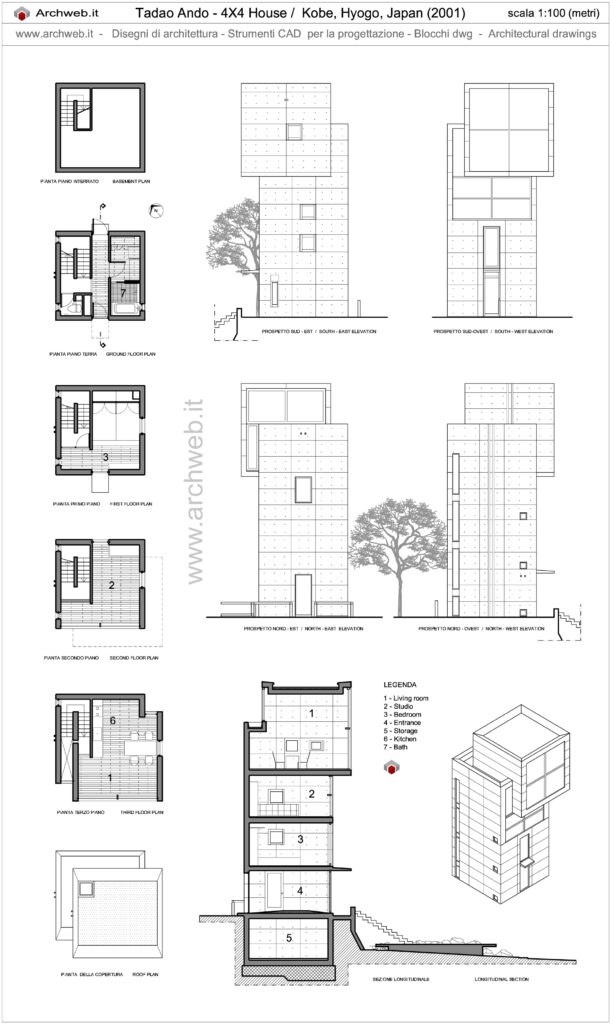 4x4 House 2D dwg