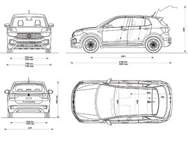 Volkswagen T-Cross (MY22) dwg