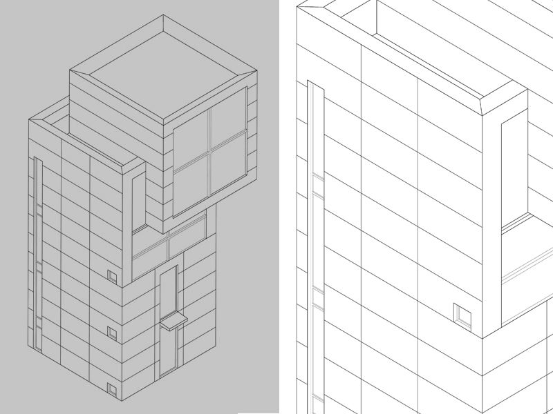 4 x 4 House Assonometria