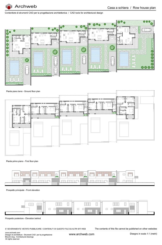 Case a schiera 36 dwg.