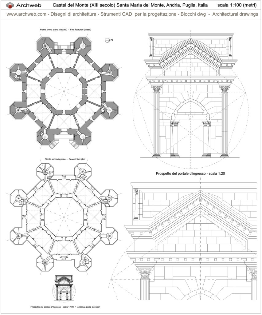 Castel del Monte dwg 2D