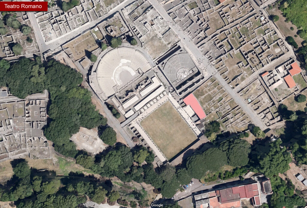 Teatro Grande a Pompei Aerial