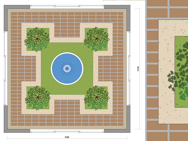 Patio dwg 05 schema progettuale anteprima dwg Archweb