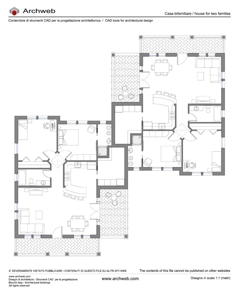 Residenza bifamiliare 21 dwg Archweb