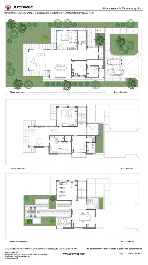 Schema progetto dwg villa 10 anteprima Archweb