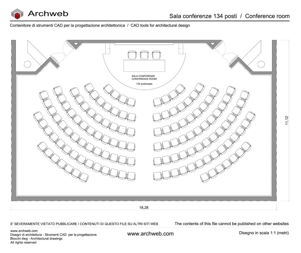 Sala conferenze 18 dwg