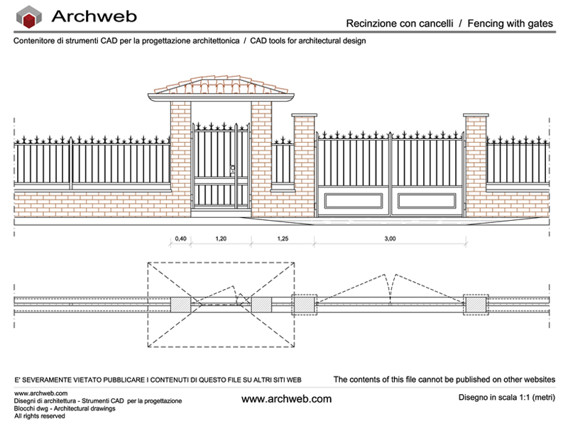 Cancello recinzione 07 dwg.