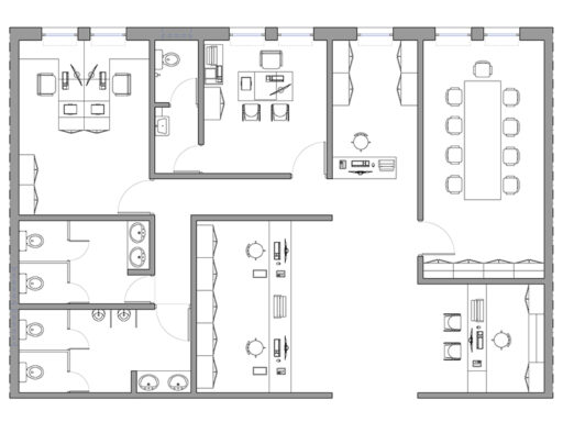 Schema ufficio dwg 28