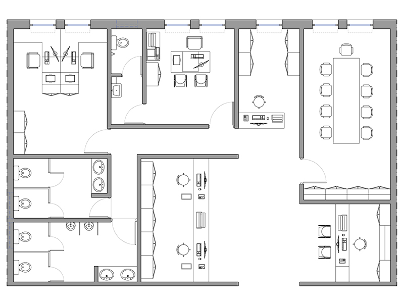 Schema ufficio dwg 28