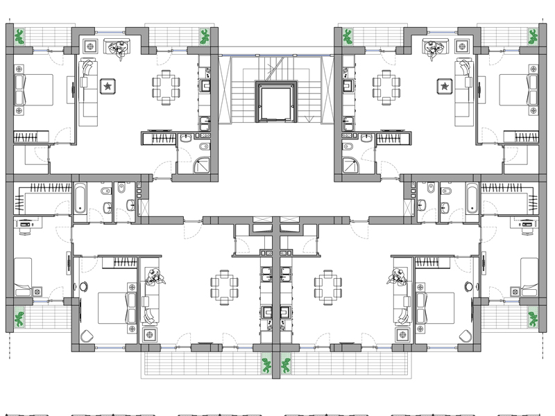 Casa in linea dwg 17