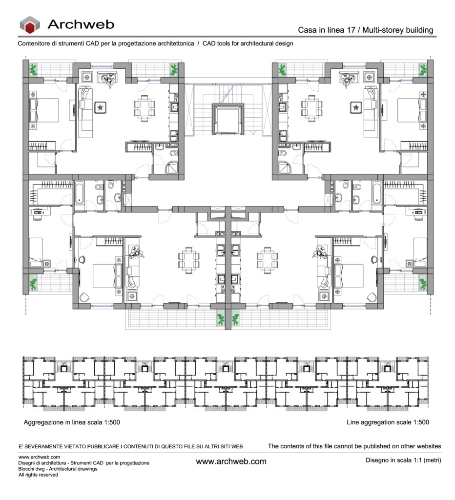 Casa in linea dwg 17