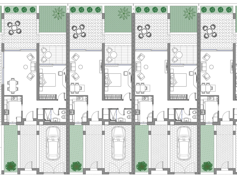 Case a schiera 42 anteprima dwg Archweb