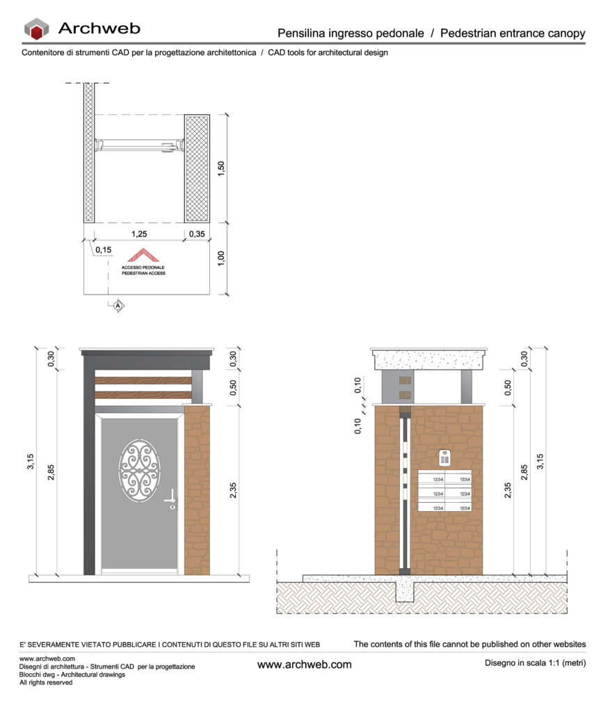 Pensilina ingresso dwg 01