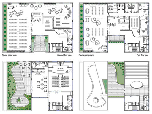 Centro culturale-biblioteca archweb dwg