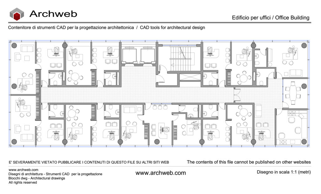 Schema ufficio Archweb dwg 32