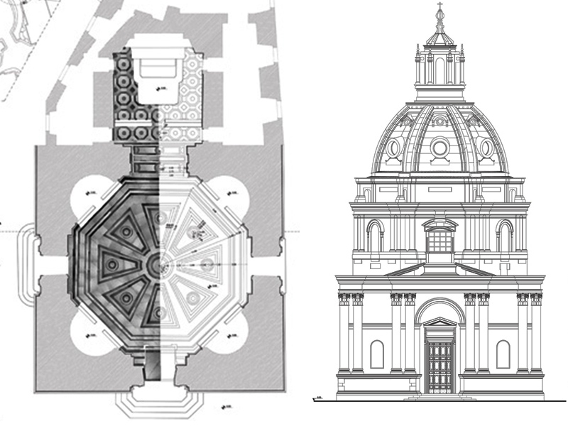 Santa Maria di Loreto disegni dwg